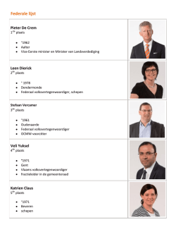 Verkiezingslijsten CDV Oost