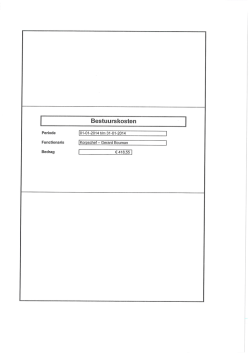 "Bestuurskosten van de politie januari 2014" 1/17