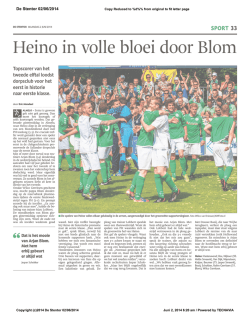 Heino in volle bloei door Blom