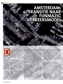 Transitie naar fijnmazig Verkeersmodel voor Amsterdam