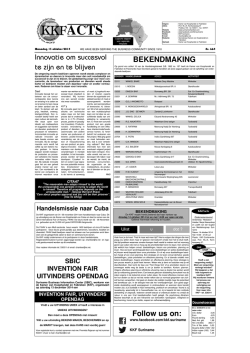 Editie 664 d.d. maandag 13 oktober 2014
