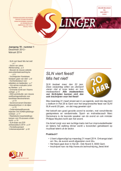 Jaargang 19 - nr. 1 december 2013