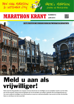Juni 2014 - Den Haag Marathon