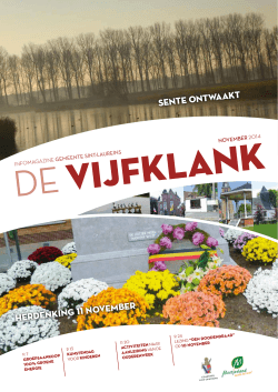 De Vijfklank november 2014 - Gemeente Sint