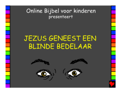Jezus geneest een blinde bedelaar