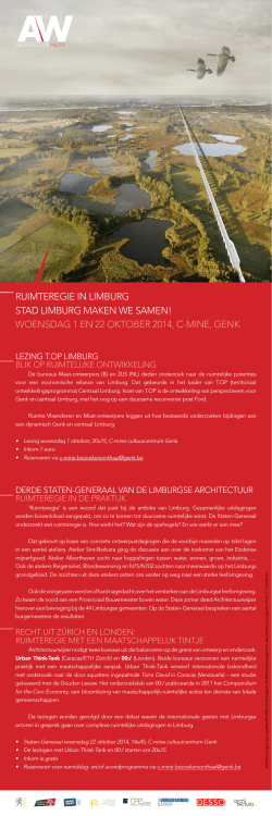 voor de flyer - C-mine cultuurcentrum