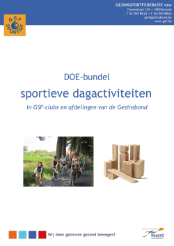 doe-bundel - Naar GSF sportief