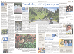 Eindhovens Dagblad – Twee doelen, vijf miljoen trappen