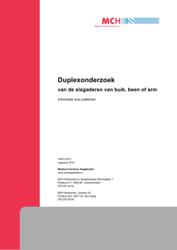 Duplexonderzoek - Medisch Centrum Haaglanden