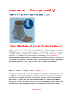 Hielpijn? Hielklachten? Deze Gel Sok biedt