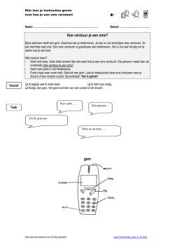 Hoe verstuur je een sms?