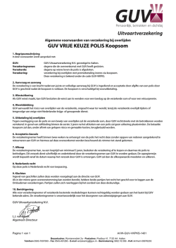 GUV VRIJE KEUZE POLIS Koopsom