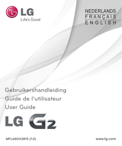 Handleiding LG G2 Black - Nederlands