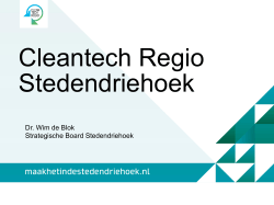 Cleantech Regio Stedendriehoek