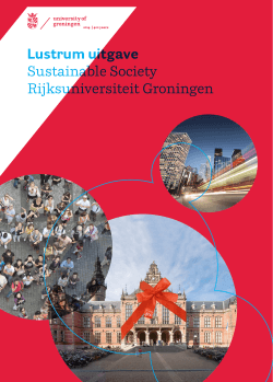 Sustainable Society Lustrum Brochure