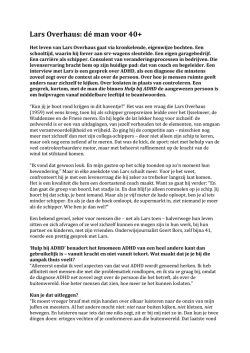 Interview Lars - Hulp bij ADHD