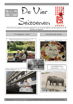 Huiskrant editie winter 2014, jg 17 nr 4