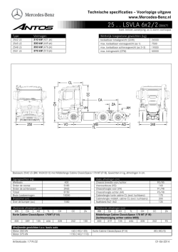 25.. LS VLA 6x2/2 | starre hefbare enkellucht - Mercedes-Benz