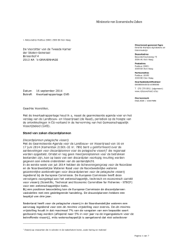 brief TK 16.9.2014 GVB - Nederlandse Vissersbond