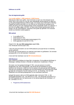 Golflessen via de ING