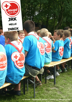 JRKInbox Septemeber 2014 - Jeugd Rode Kruis Melle