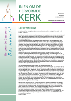 IN EN OM DE HERVORMDE - Hervormde Gemeente Barneveld