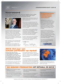 Het Jaaroverzicht 2013 van Meetingpoint
