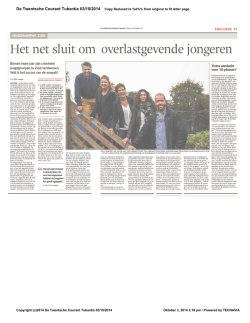 Het net sluit om overlastgevende jongeren