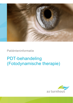 PDT-behandeling (Fotodynamische therapie)