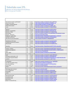 Videolinks voor 2TL - I