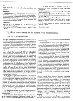 Hyaliene membranen in de longen van pasgeborenen