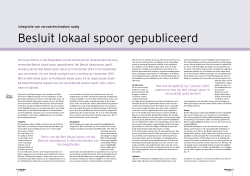 column in het tijdschrift Nederlands Vervoer