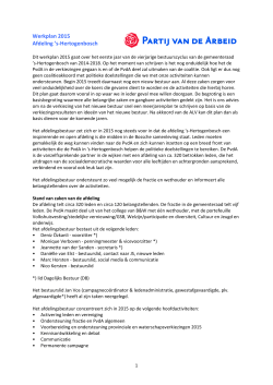 2014-11-28 Werkplan Den Bosch 2015