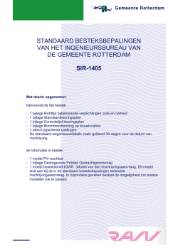 SIR 1405 - Gemeente Rotterdam
