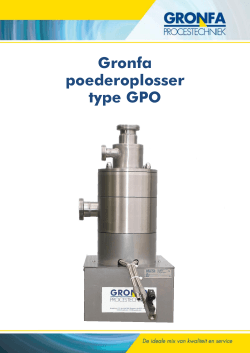 Gronfa poederoplosser type GPO