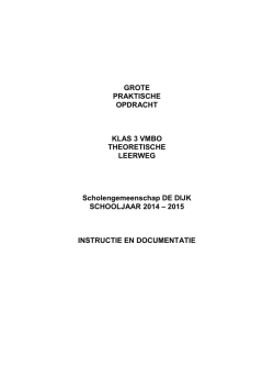 inleiding gpo 2014-2015