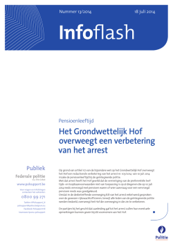 Het Grondwettelijk Hof overweegt een verbetering van het arrest
