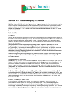 een visie op de activiteiten - GWL