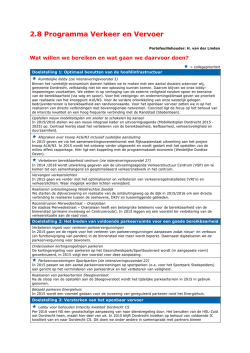 Verkeer en Vervoer - Gemeente Dordrecht