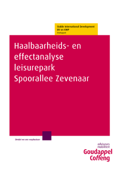 Haalbaarheids - Gemeente Zevenaar