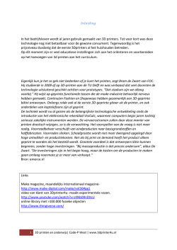 Inleiding In het bedrijfsleven wordt al jaren gebruik