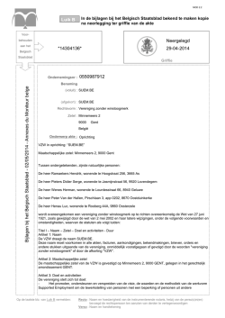 02/05/2014 - Annexes du Moniteur belge