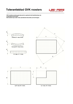 Tolerantieblad GVK roosters LES-PERS - Las