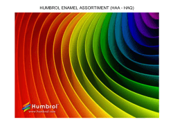 HUMBROL ENAMEL ASSORTIMENT (HAA - HAQ)