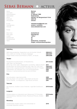 Download CV - Sebas Berman