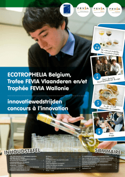ECOTROPHELIA Belgium, Trofee FEVIA Vlaanderen en/et Troph&eacute;e