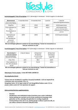 Download hier onze prijslijst