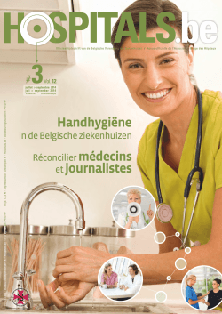 et journalistes Handhygiëne - Association belge des hôpitaux
