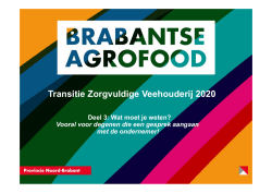 Transitie Zorgvuldige Veehouderij 2020
