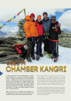 CHAMSER KANGRI - Klim- en Bergsportfederatie